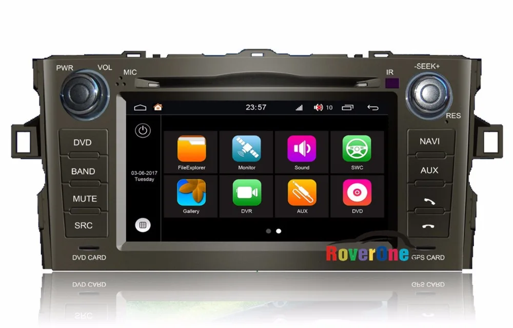 Для Toyota Auris 2008 2012 четырехъядерный Android 7 1 автомобильный DVD Радио Стерео Bluetooth