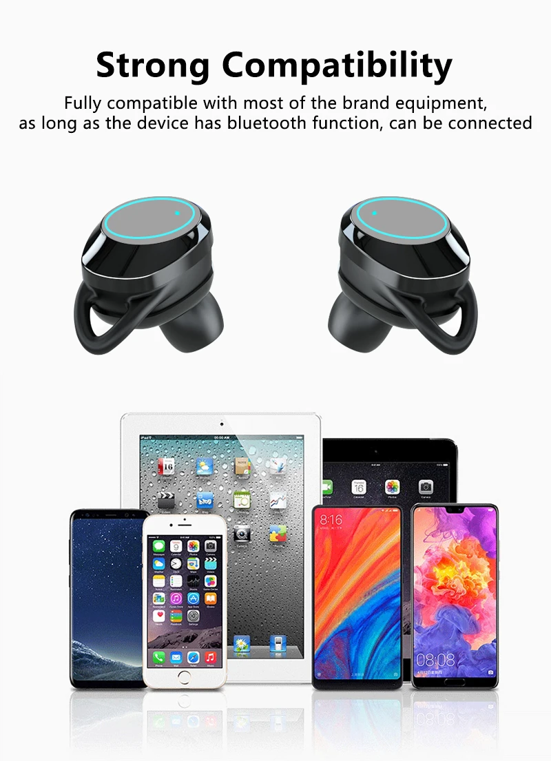 Наушники-вкладыши X6 наушники-вкладыши TWS Bluetooth наушники 5,0 Бег Спорт басовые наушники Беспроводной наушники для iphone xiaomi huawei наушники Мощность банка