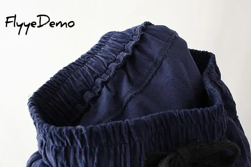 

Plus Size XL - 4XL 2020 Women Corduroy Pants Autumn Winter Vintage Straight Trousers Casual Elastic Waist Harem Pants Girls