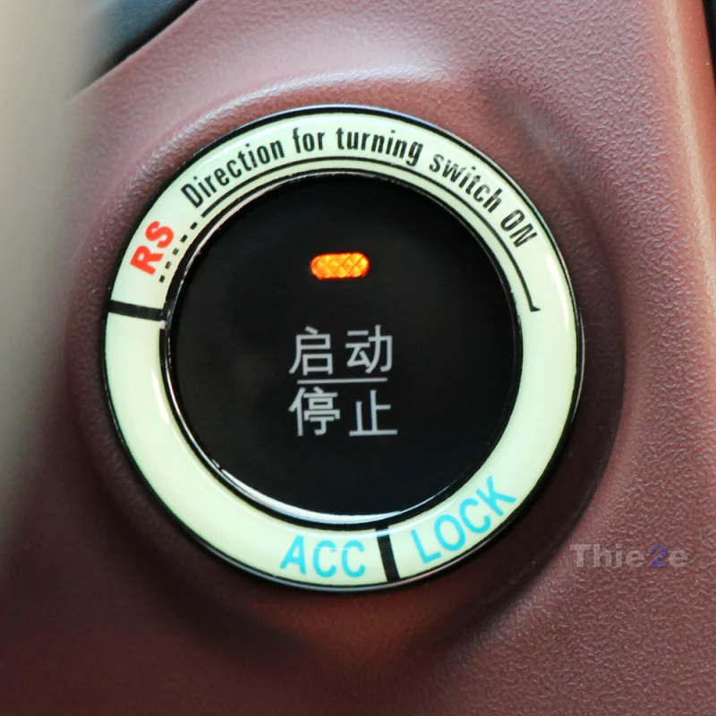 Светящееся кольцо для ключей зажигания автомобиля стикер Forester Outback Xv Honda Crv KIA Sportage