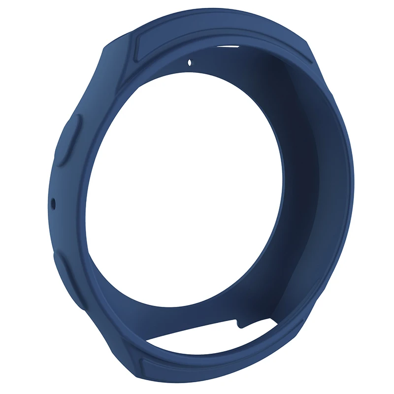 Dark Blue Мягкий силиконовый защитный чехол MJeess для samsung Galaxy gear S2 SM-R720 и SM-R730 - Цвет: Dark Blue