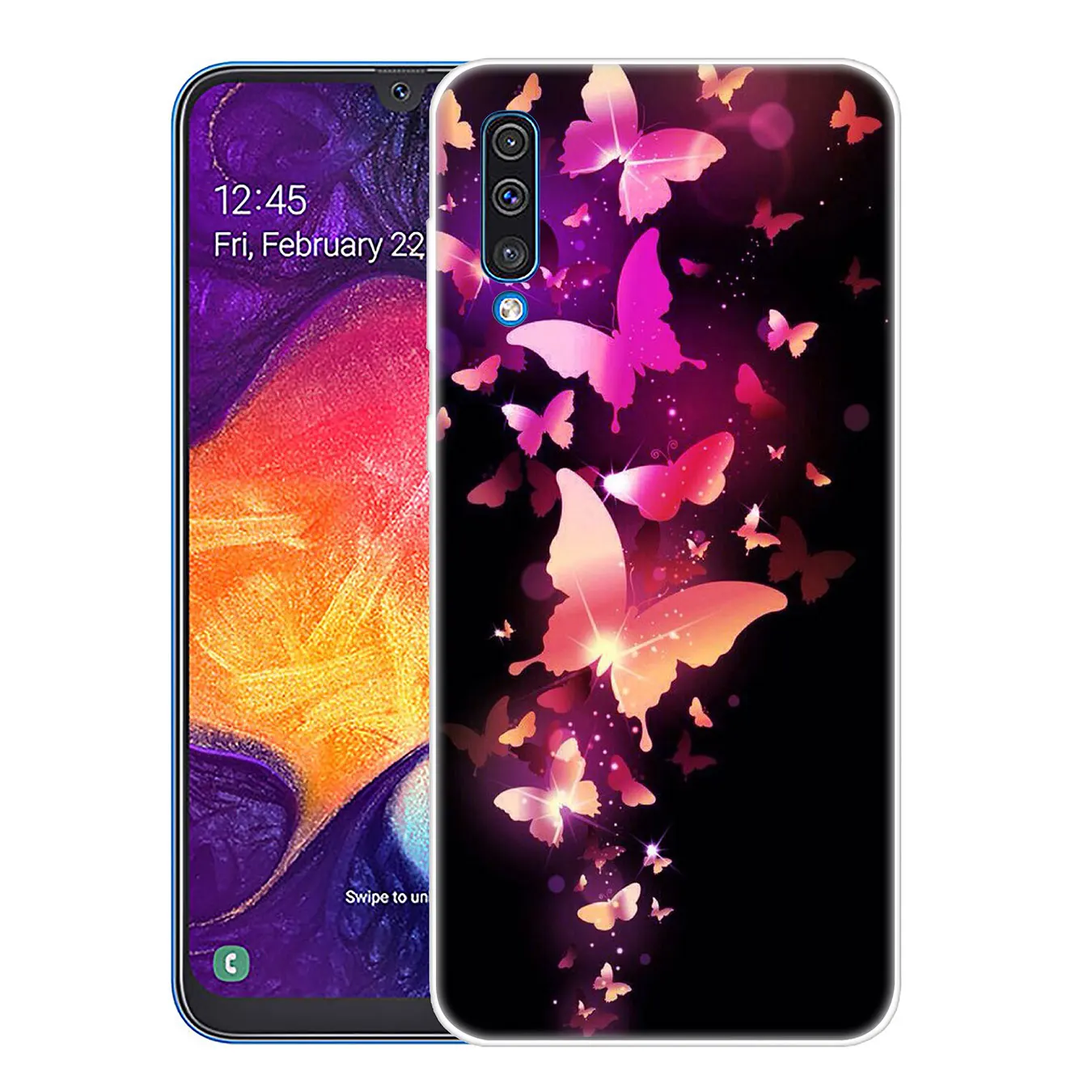 Твердый фиолетовый чехол для телефона Lavaza Flower infinity on Samsung Galaxy A10 A20 A30 A40 A50 A60 A70 M40 M30