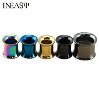 titanium steel ear expansion tunnels 1 pair fashion stainless steel ear plugs and tunnels body jewelry piercing oreille