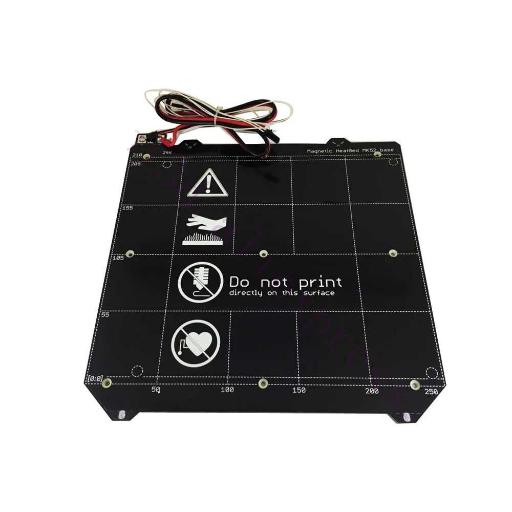 Funssor 24V Prusa i3 MK3 3D Printer clone Heated Bed assemble Wiring Thermistor magnet hot bed Kit DIY parts | Компьютеры и офис