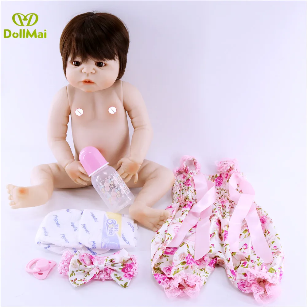 22 &quotbebe reborn bonecas menina настоящая кукла для новорожденных девочек полностью