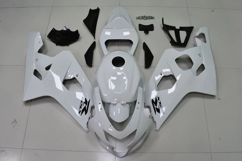 Обтекатели для Suzuki GSXR600 2004 2005 K4 Белые Набор всего тела GSX R 600 04 Abs GSXR750 2004|Полные