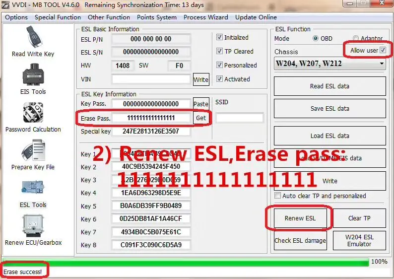 ПДВ/ESL NEC эмулятор A2C 45770 52724 чип для Benz W204 W207 W212 ESL ELV| |