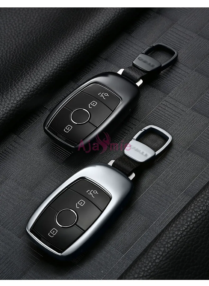 Аксессуары для Mercedes Benz E Class W213 2016 2017 2018 чехол ключей с кольцом из титанового