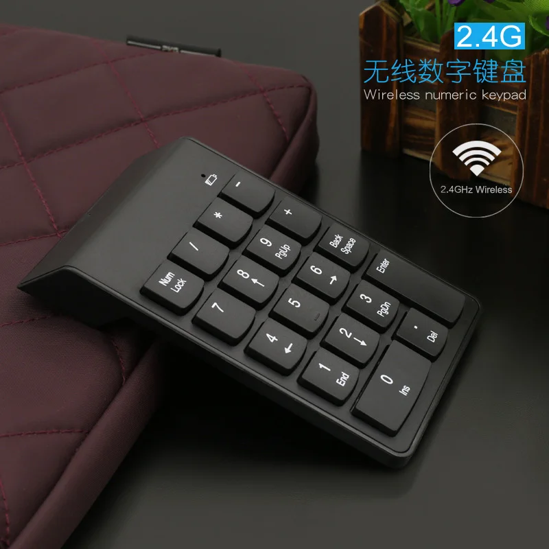 G1 2 4G беспроводная цифровая клавиатура USB ультра тонкая Мини эргономичный номер Pad