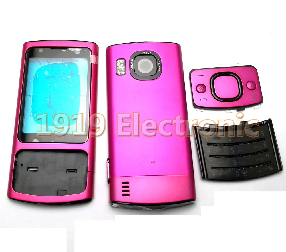 Новый полный корпус мобильный телефон чехол с английской клавиатурой для Nokia 6700s +
