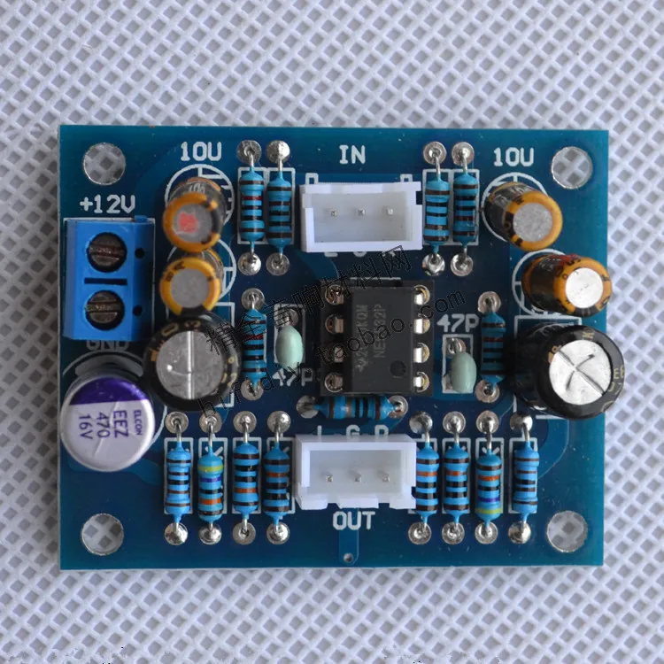 Fever DIY amp 12V DC одиночный источник питания op NE5532 preamp board|ne5532 board|preamp boarddiy |