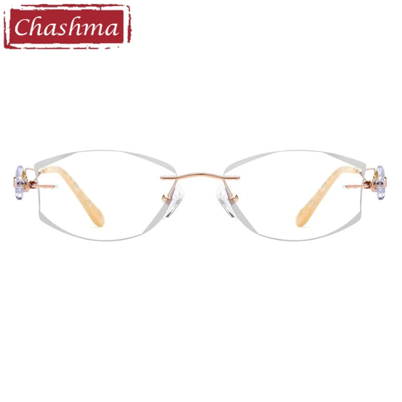 Chashma брендовый роскошный титановый светильник без оправы очки высшего качества