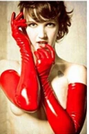 Бесплатная доставка сексуальные женские перчатки взрослые влажный вид латекс