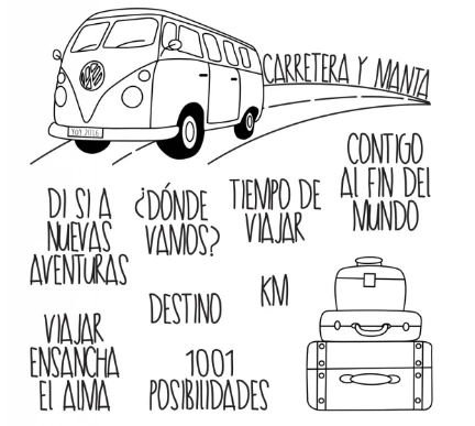 

Spanish Stamp Clear Stamp for Scrapbooking Transparent Silicone Rubber DIY Photo Album Decor 181