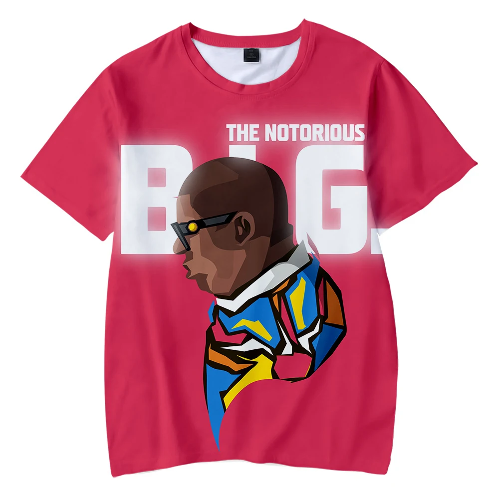 B.I.G BIGGIE/Детские футболки с 3D принтом Harajuku модная летняя футболка Лидер продаж