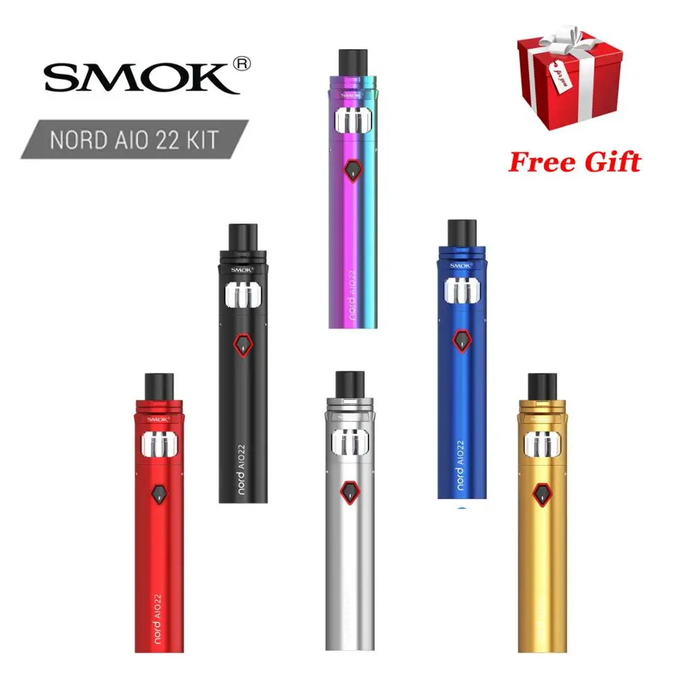 Оригинал SMOK Nord AIO 22 Vape KIT 3 5 мл электронная сигарета 2000 мАч батарея испаритель VS Pen