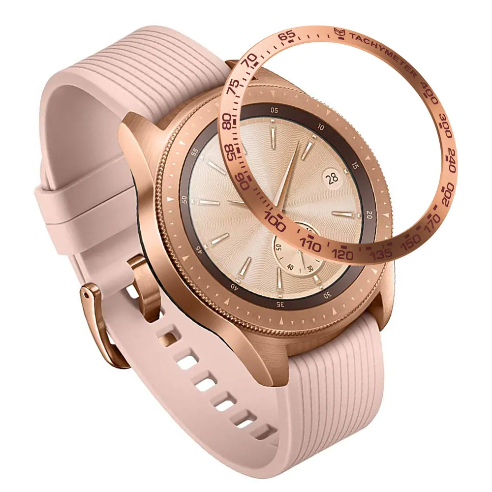 E Для samsung Galaxy Watch 42 мм, циферблат, ободок, кольцо, Стильный чехол, клейкая крышка, защита от царапин, для Galaxy Watch 42 мм - Цвет ремешка: E