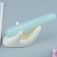 100mm opalite yoni wand crystals pleasure stick massage gua sha tool acupoint pen health care jade massager kegel exerciser