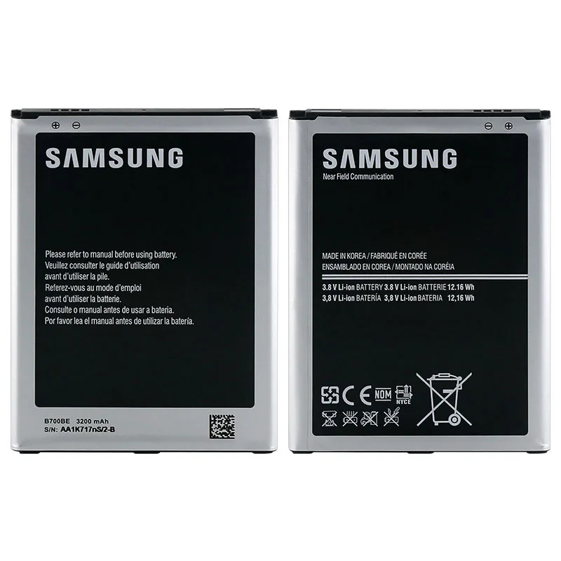 Samsung 100% Новый оригинальный Батарея для samsung Galaxy Mega 6 3 i9200 i527 i525 I9205 P729 T2556 L600 B700BE 3200