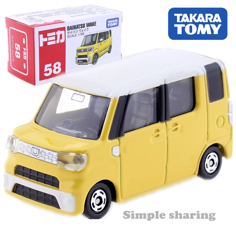 Takara Tomy Tomica No.58 Daihatsu Wake Van 1:56 миниатюрный набор моделей литая машинка популярные