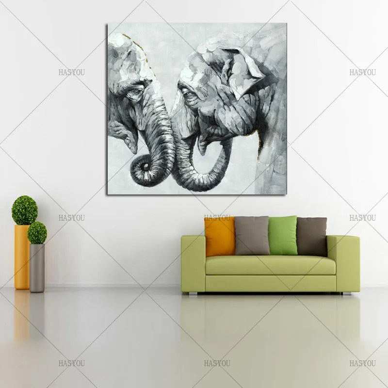 2017 Современная картина маслом на холсте ручной работы 100% Лучшая Настенная в виде