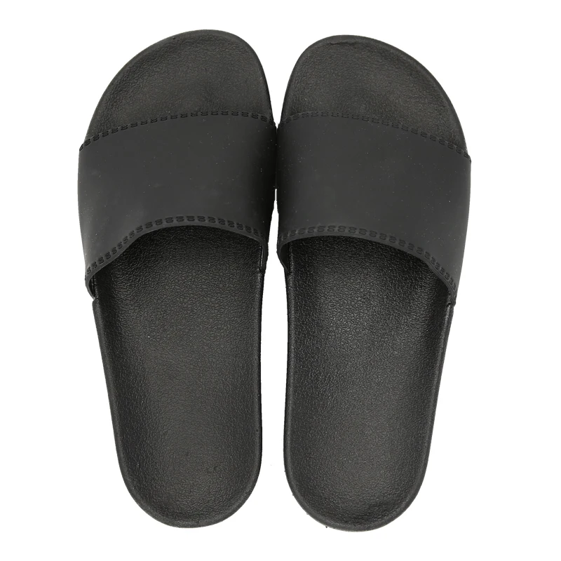 

Mazefeng 2018 Summer Slides Women&Men Slippers Flat Women Outdoor slippers Soild Black Casual Slippers Lovers Antiskid Slides