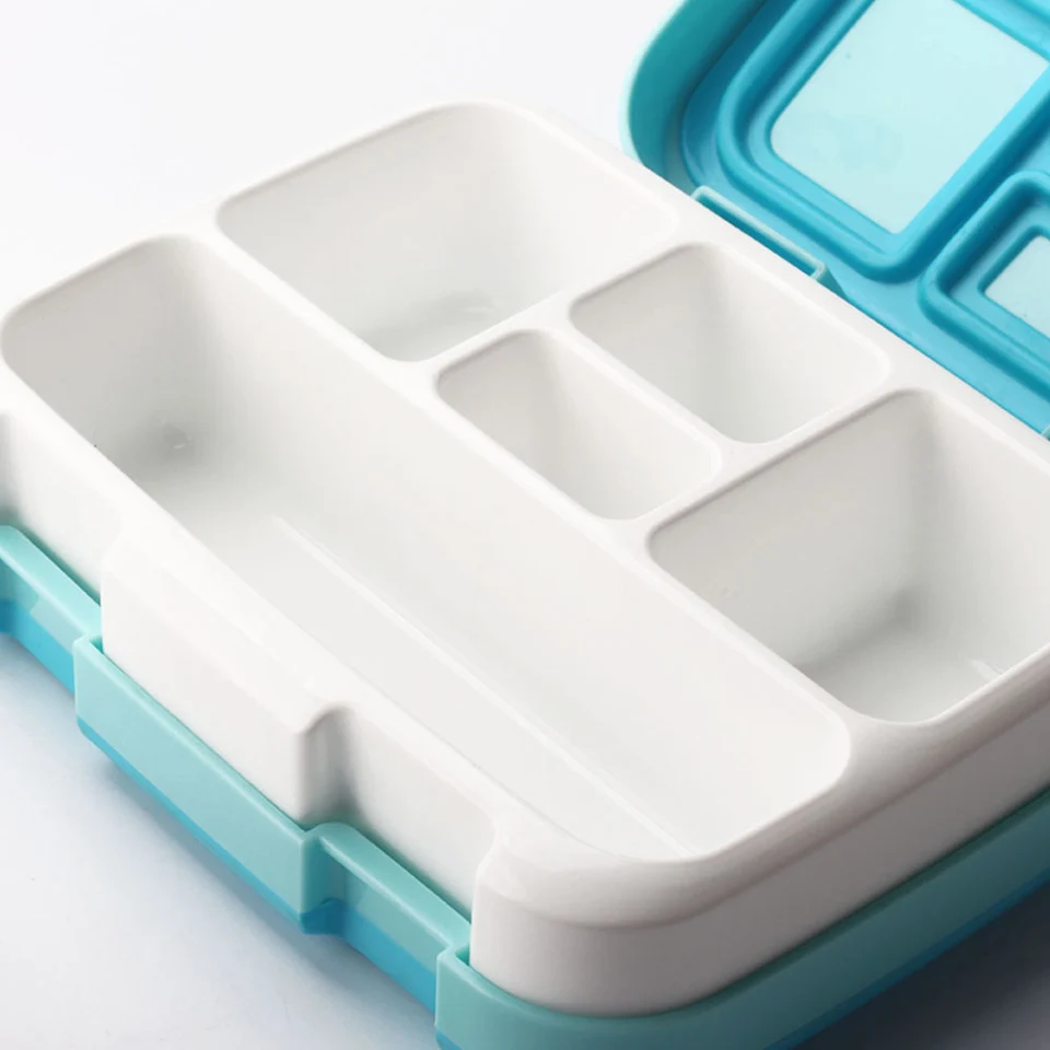 MICCK BPA Бесплатный Ланч-бокс для детей с отсеком для микроволновки мультяшный Bento box герметичный контейнер для еды ланчбокс для пикника