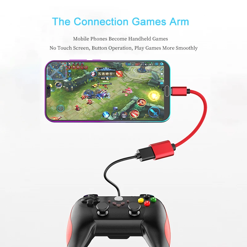 Type C USB OTG кабель адаптер для Xiaomi Redmi Note 7 разъем Samsung S10 Huawei Tablet 2 0 Adaptador|Переходники и