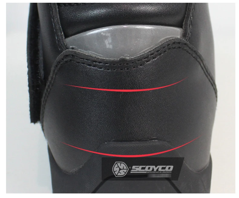 SCOYCO Moto Racing искусственная кожа мотоциклетные водонепроницаемые сапоги обувь мотоцикл короткие для верховой езды спортивная дорога Профессиональный Botas T011W