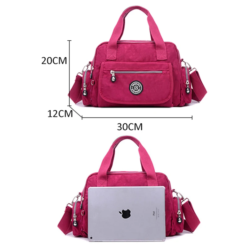 Ladies Fashion Bags 2022 High Quality Nylon Women Shoulder Handbags Fitness Bag Waterproof Female Travel Tote XA676WB |