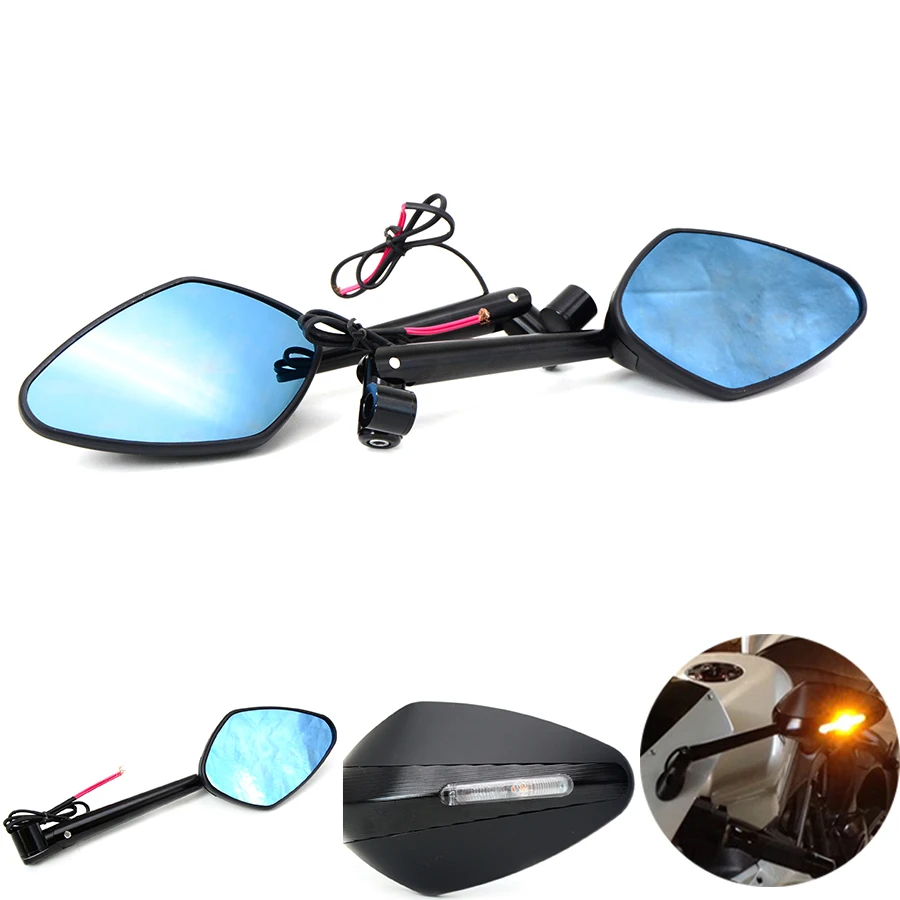 Зеркало заднего вида для мотоцикла со светодиодной подсветкой aprilia CAPANORD 1200|front side