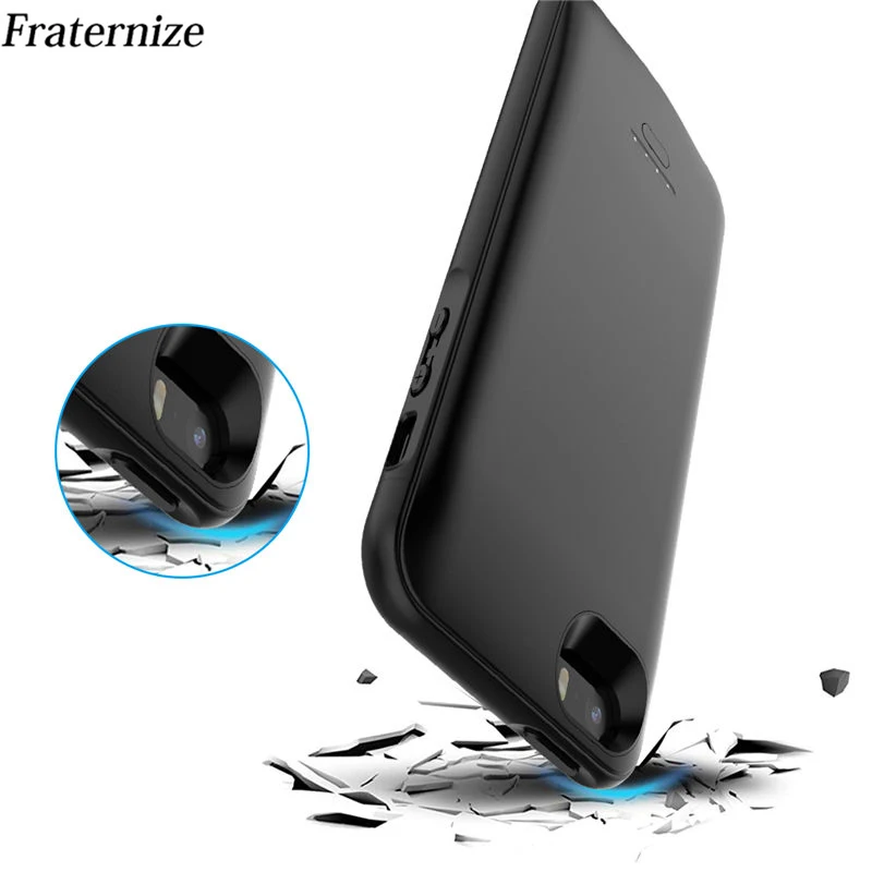 Тонкий ударопрочный чехол для зарядного устройства iPhone 6 6S 7 8 Plus Внешнее зарядное