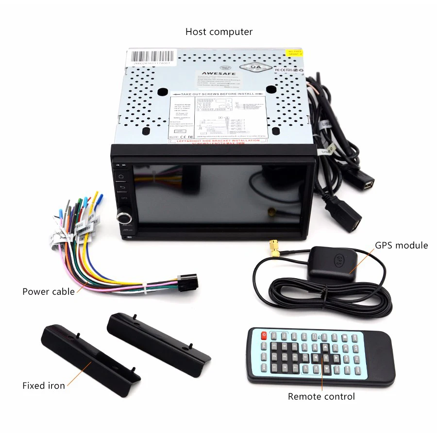AWESAFE 2 Din 7&quot Car DVD Player 1024*600 Android 6.0 Universal Tap PC Tablet For Nissan GPS Stereo Audio Multimedia | Автомобили и