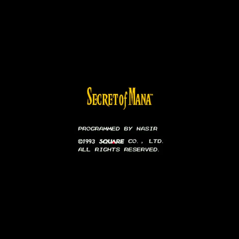 

16-битная большая серая игровая карта Secret of Mana для игроков NTSC, Прямая поставка