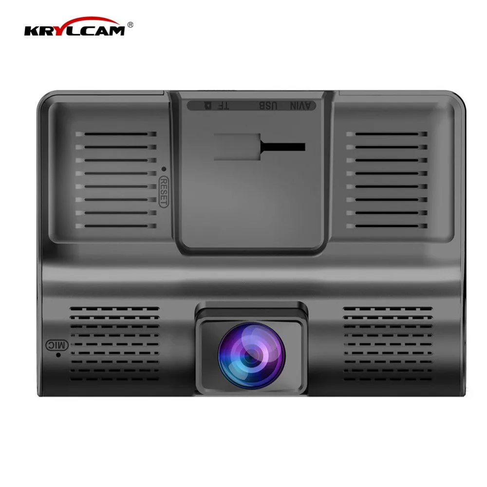 Krylcam 4 0 дюйма 1080P двойной объектив Full HD Автомобильный видеорегистратор камера 170