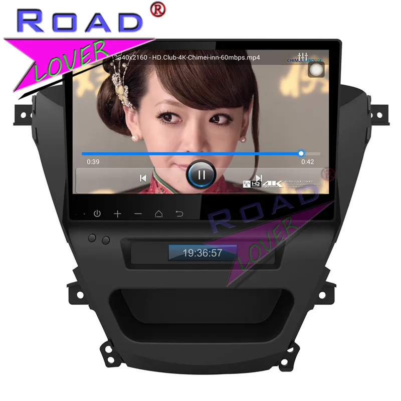 TOPNAVI Android 6 0 2G + 32GB 10 1 &quot1024*600 автомобильный медиа центр видео для Hyundai Elantra 2012 Стерео