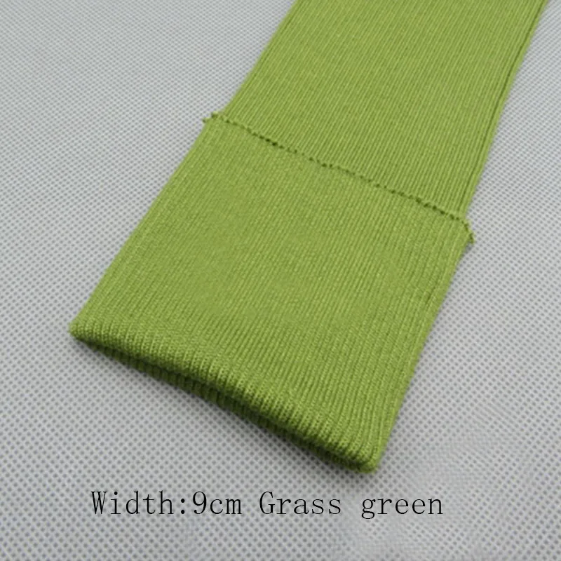 grass green 9cm 1 шт., бейсбольная форма с манжетами из хлопковой ткани, нижнее белье для здоровья, ребро, детская одежда, ребро, манжета из хлопковой ткани - Цвет: grass green 9cm