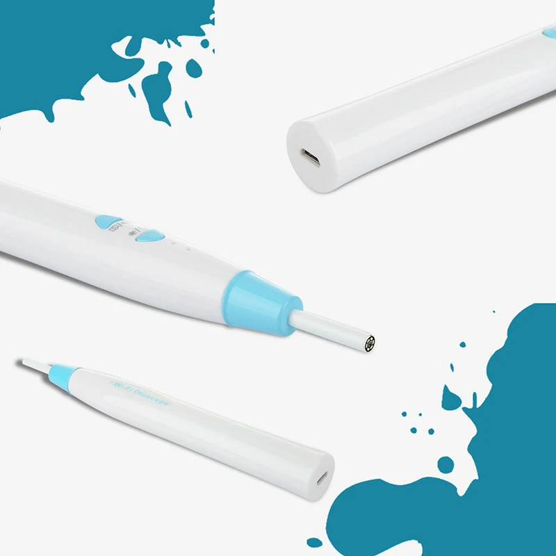 Новинка Мини Ушная ложка эндоскоп камера Wifi Otoscope HD 720P 3 9 диаметр 70 градусов