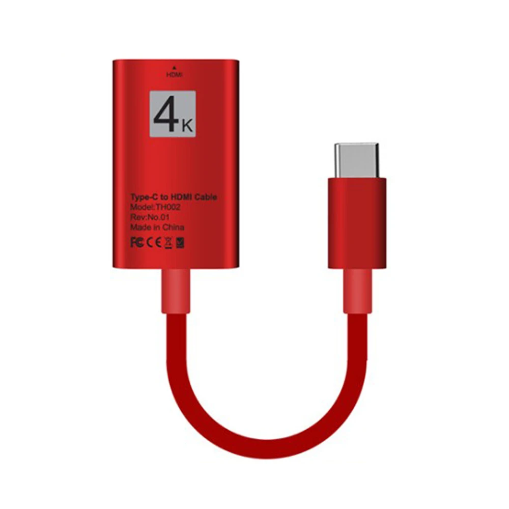 USB 3. 0 - C Type-C штекер к HDMI 4K * 2K 30 Гц гнездовой адаптер кабель для Samsung Galaxy S8 S9 Note 8 Macbook |