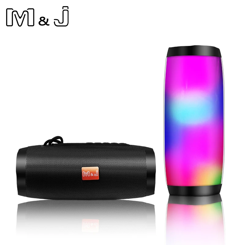 Портативный светодиодный Bluetooth Динамик M &amp J для улицы беспроводной музыкальный