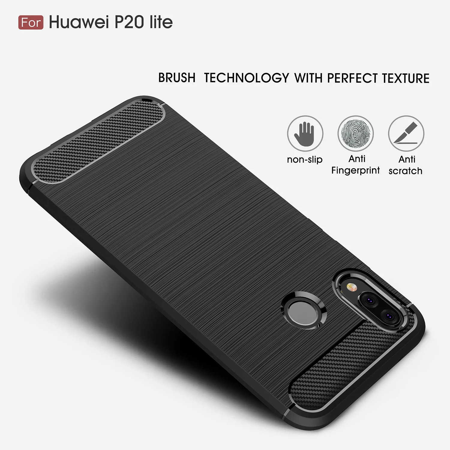 Huawei P20 Lite чехол противоударный силиконовый матовый для телефона Nova 3E Fundas 5 84 &quot[ |