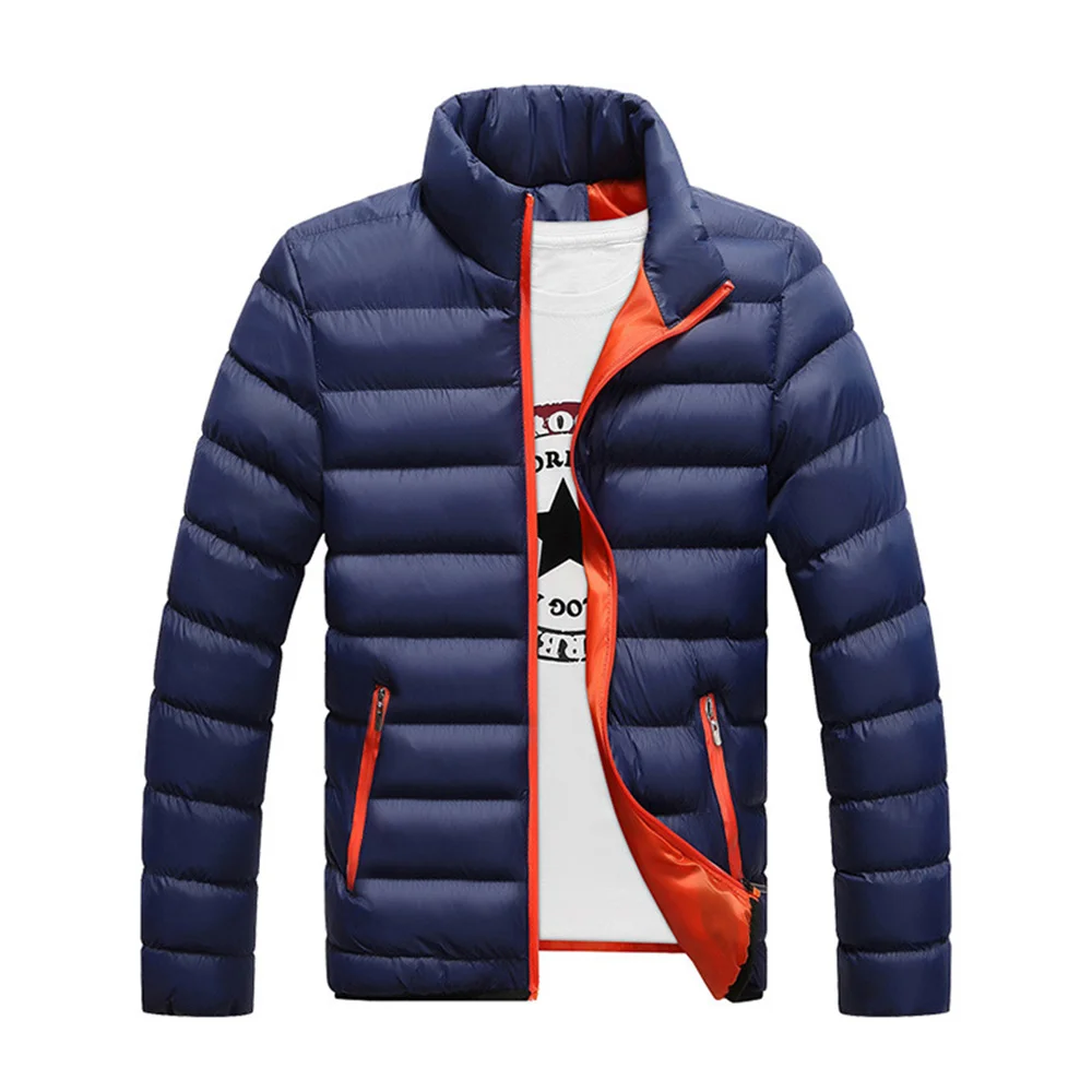 Gaeshow Winter Jacket Men 2018 Fashion Stand Collar Male Parka Mens Solid Thick Coat Man Parkas Clothes M - 4XL | Мужская одежда