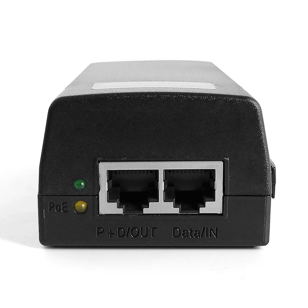 Poe инжектор 48 в 30 Вт Выход полный выход 100 Мбит/с питание по Ethernet одна PoE Поддержка