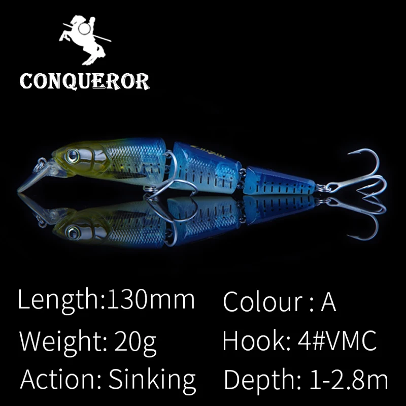 Conqueror 2018 хорошая приманка для рыбалки качественная профессиональная блесна 130 мм