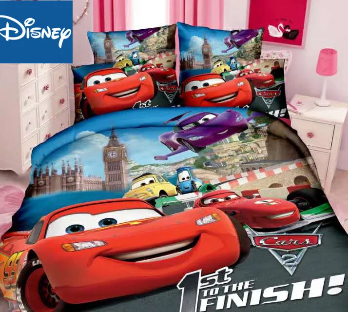 Disney Lightning McQueen автомобили дешевле комплект постельного белья двойной размер для