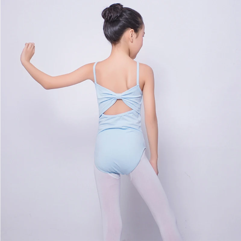 

Ballet Gymnastics Leotard Girls Ballerina Sling Bow Jumpsuit Practice Ballet Leotards Kids Ballet Dance Clothes Child DNV10150
