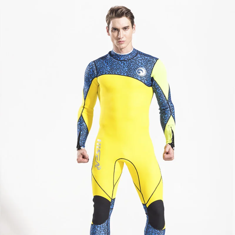Костюм мужской неопреновый с длинным рукавом профессиональный купальный костюм