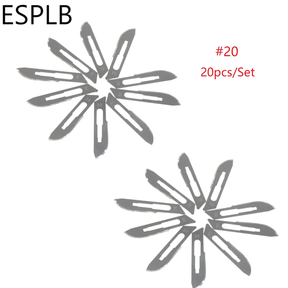 ESPLB #23/22/21/20/11 хирургические лезвия углеродистый стальной скальпель нож для резки +