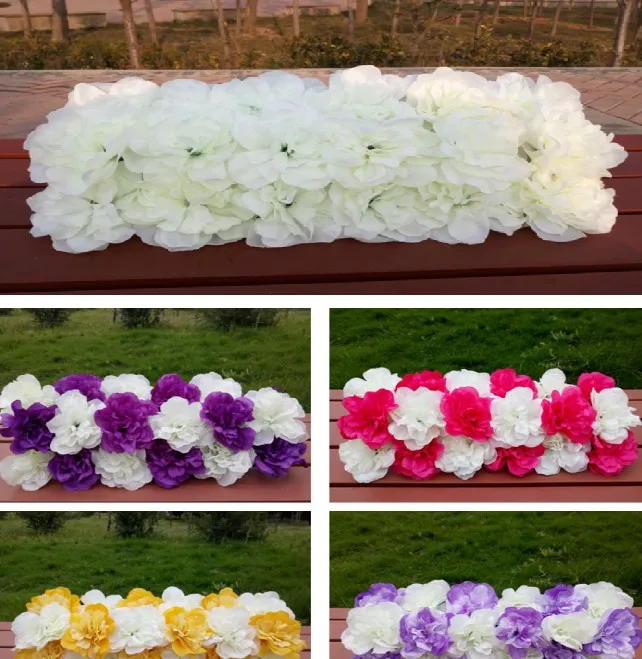 Искусственный цветок ряд арка свадебное украшение сценическая Вечеринка фон