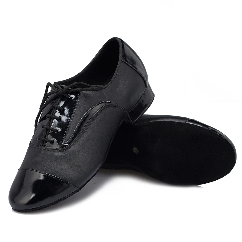 Sports shoes leather men Dance performance shoes gym modern male dance shoes man soft bottom square dance Cowhide sneakers